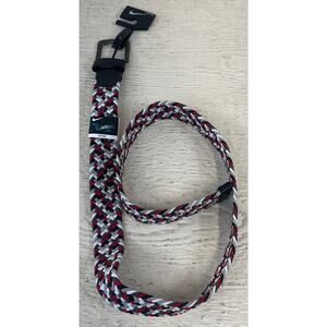 Nike G-Flex Braided Stretch Belt Black/Red/Gray Size L (40/42) NEW WITH TAGS!!!